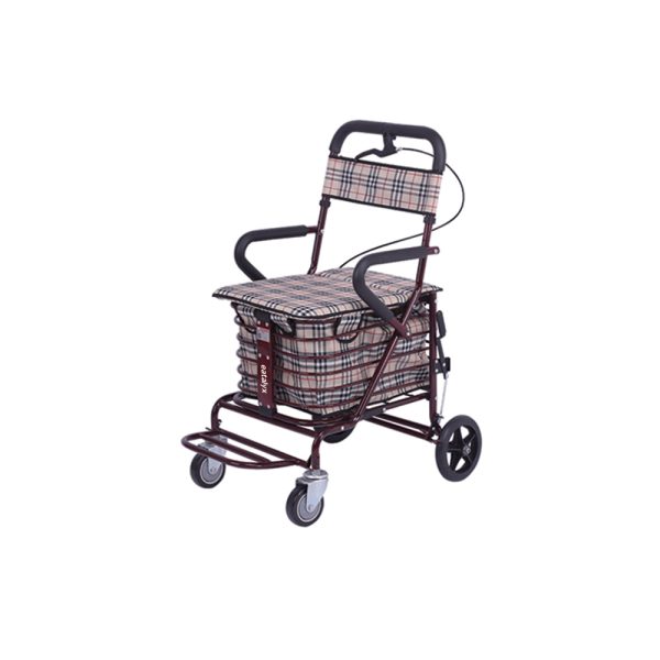 Rollator shopping walker