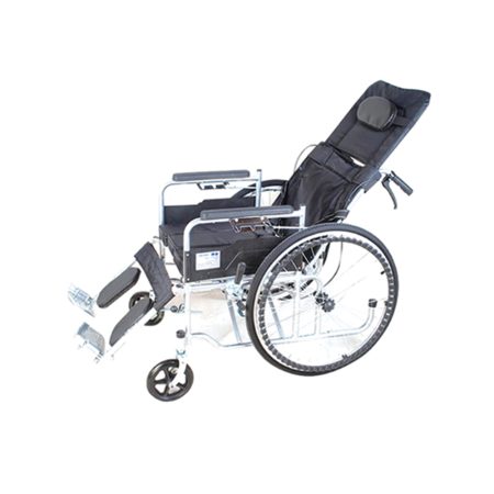 Steel wheelchair with chrome plating