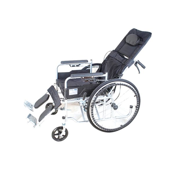 Steel wheelchair with chrome plating