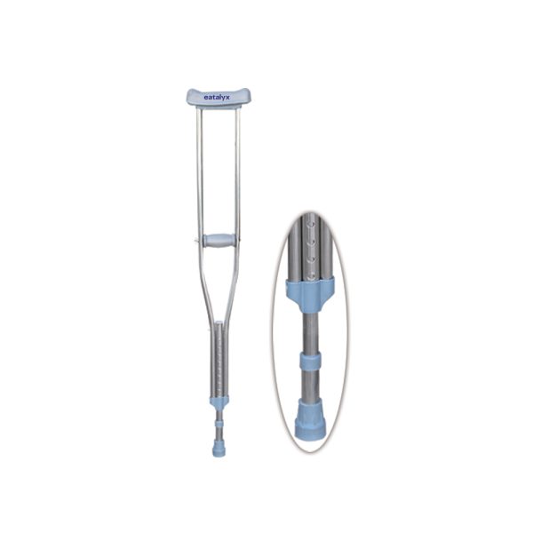 Stainless steel spring asisted crutch