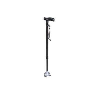 Black crutch with rotational mounts