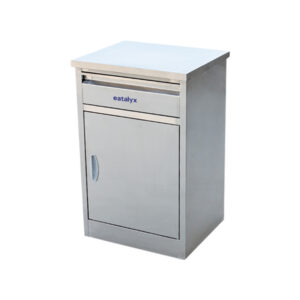 Bedside cabinet (stainless steel surface、bottom)