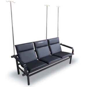 Three-seater infusion chair ( with hand rails)