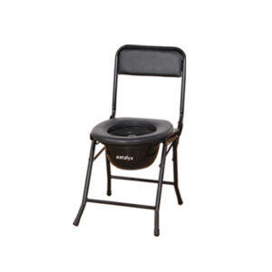 High back commode chair