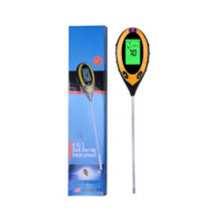 4-in-1 Soil Moisture/Light/pH/ TEMP Tester,Backlit LCD