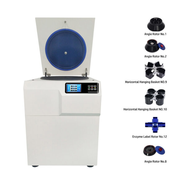 Large capacity high speed refrigerated centrifuge