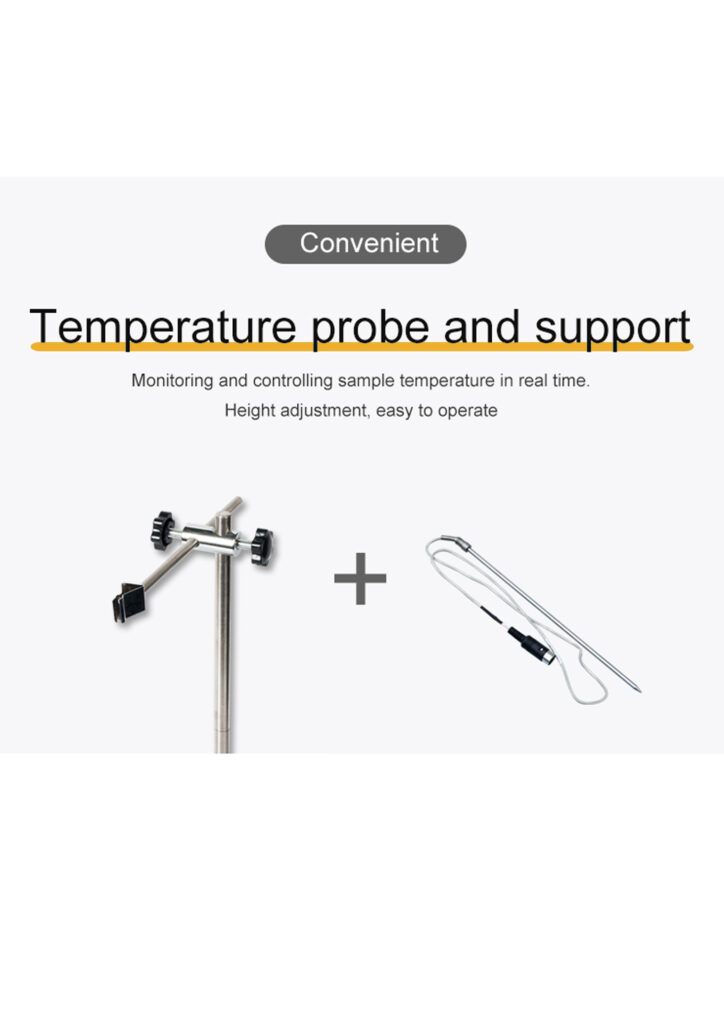 Temperature probe and support