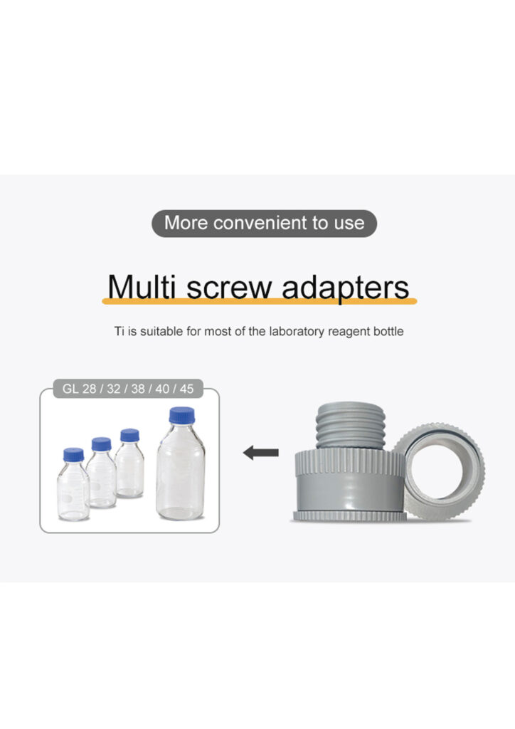 DA-60ML Bottle-Top Liquid Dispenser Multi Screw Adaptors