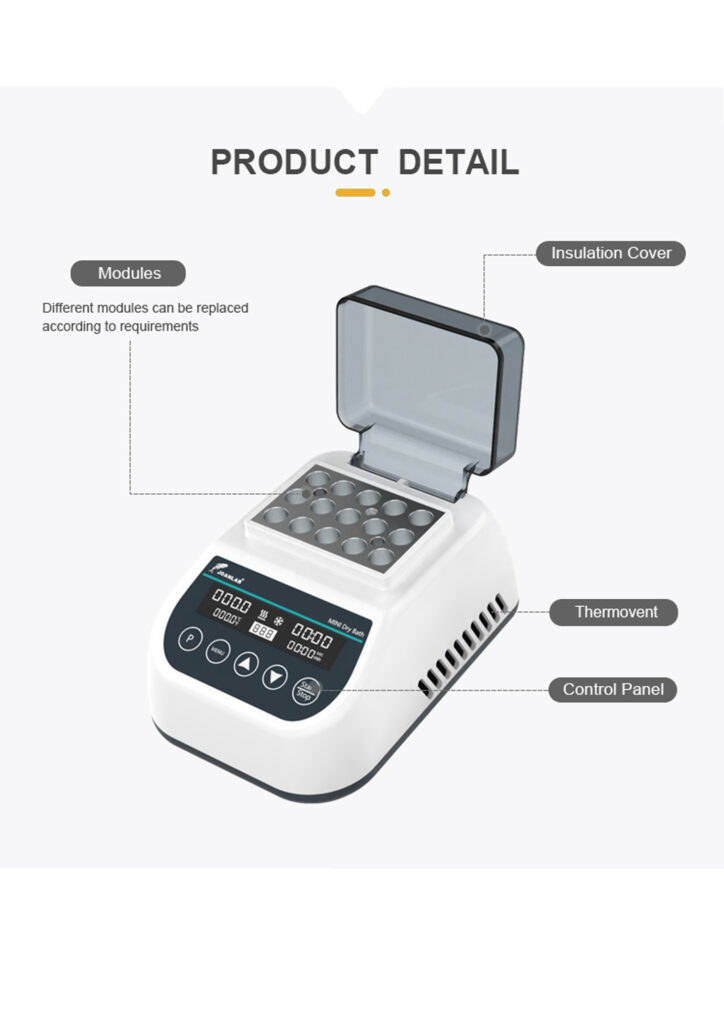 Digital dry bath incubator with heating & cooling
